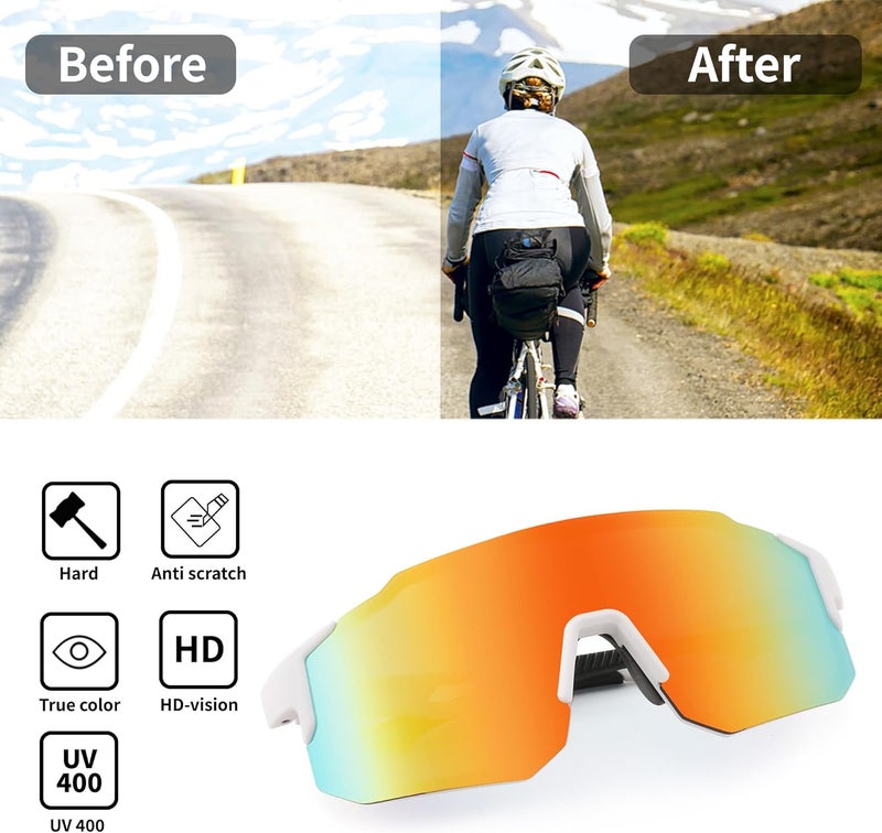 FEISEDY Sports Sunglasses for Men, Women and Teens - Baseball, Biking, Cycling UV400 Protection B2388 - Image 4